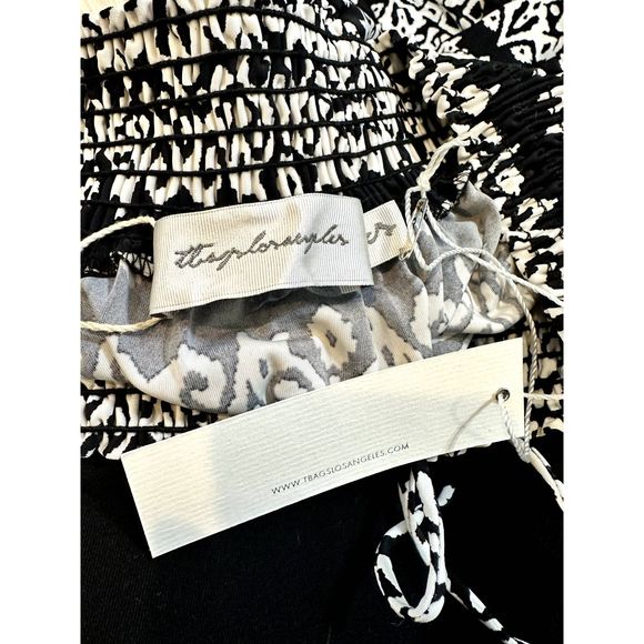 T Bags Los Angeles Halter Abstract Print Maxi Dress Size Small - Picture 4 of 4